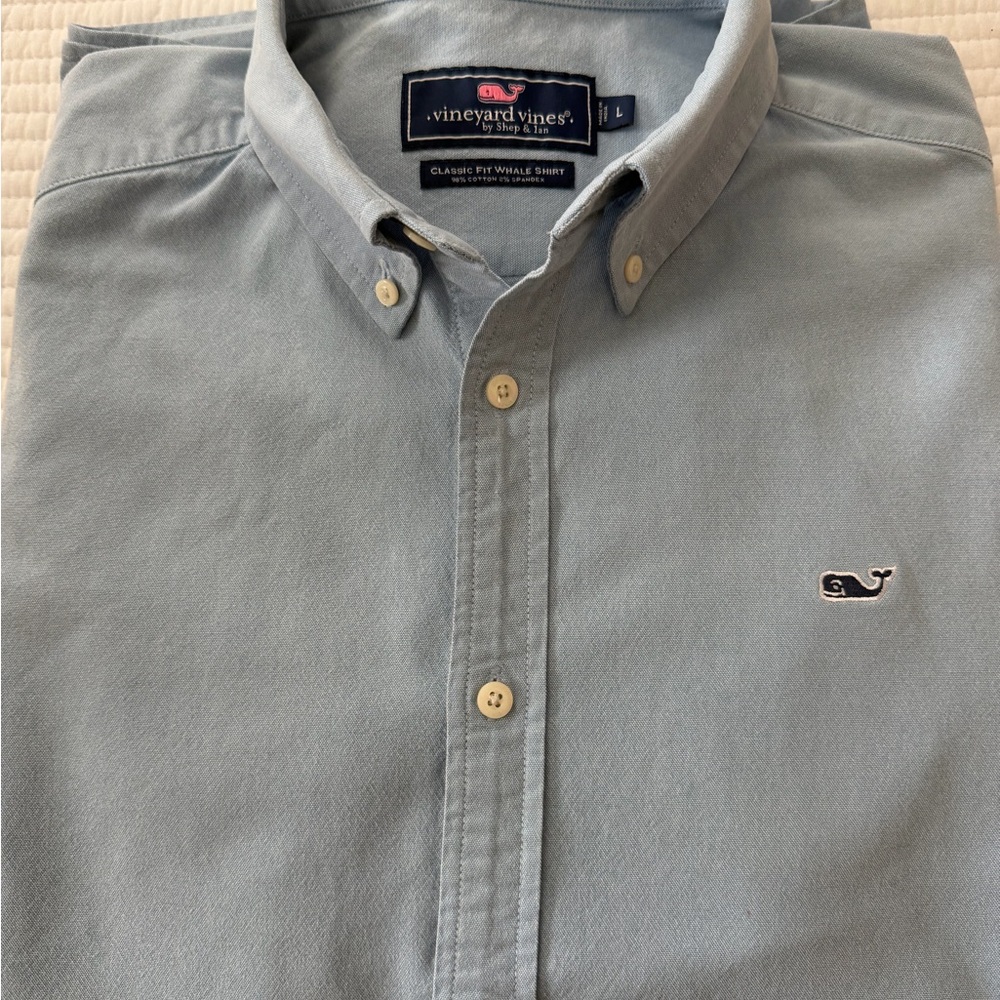 Vineyard Vines Men's Sky Blue Button-Down Shirt
